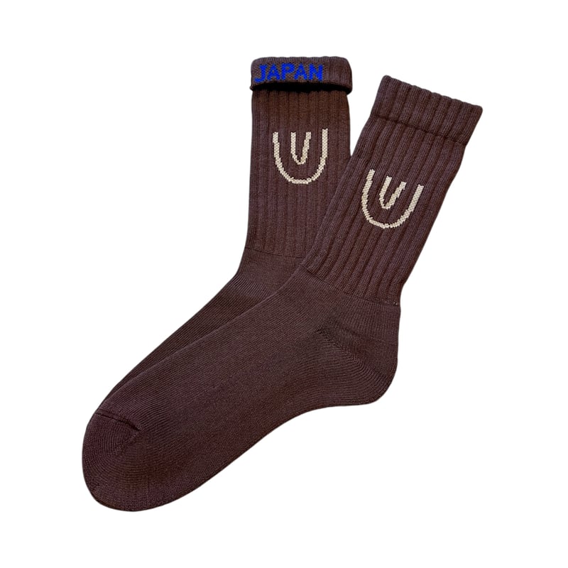 ching&co.】SYMBOL SOCKS / CHOCOLATE | OVER THE