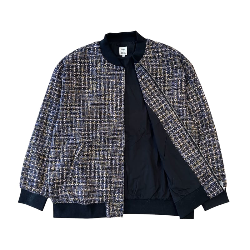 Revo.】MIX TWEED ZIP UP BLOUSON | OVER THE DAY 