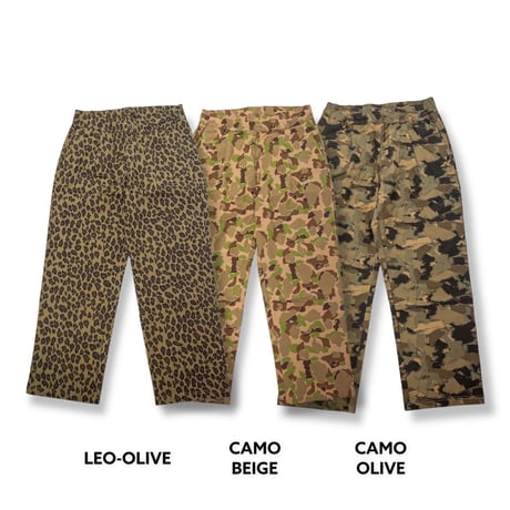 【O.T.D.T】Leopard / Camo Easy Loose Pants