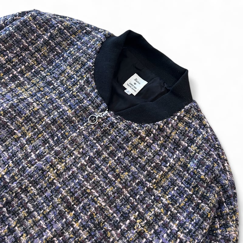 Revo.】MIX TWEED ZIP UP BLOUSON | OVER THE DAY  