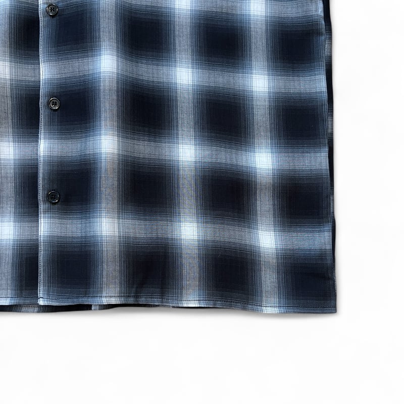O.T.D.T】OMBRE CHECK COTTON SS SHIRT | OVER THE