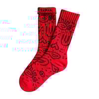 【ching&co.】PAISLEY SOCKS / RED