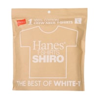 【SELECT】Hanes T-SHIRTS SHIRO (HM1-X201)