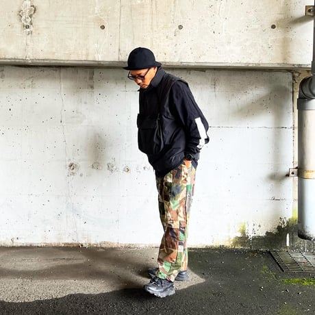 【Used Remake】Military Patchwork Easy Pants