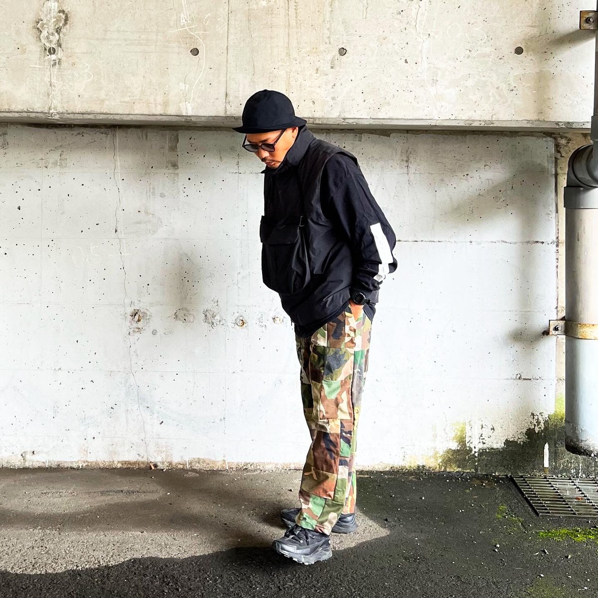 Used Remake】Military Patchwork Easy Pants | OV...