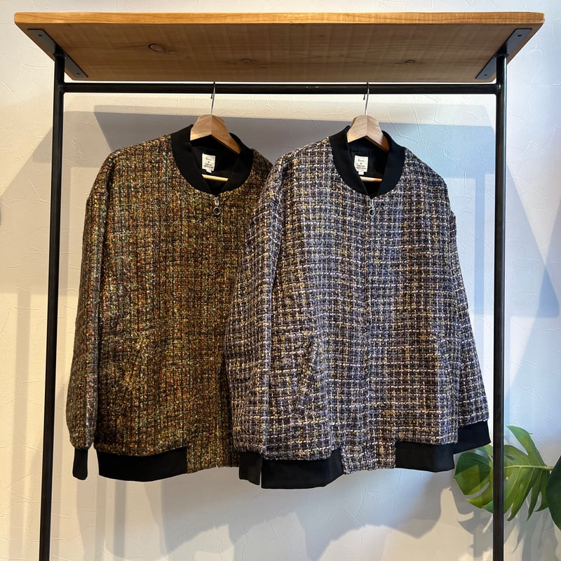 Revo.】MIX TWEED ZIP UP BLOUSON | OVER THE DAY  