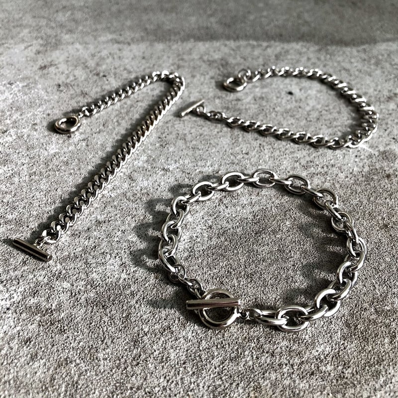 O.T.D.T】18cm シンプルチェーン真鍮ブレスレット Made in JAPAN |