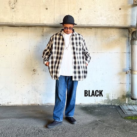 【O.T.D.T】Relax Fit Check Shirt