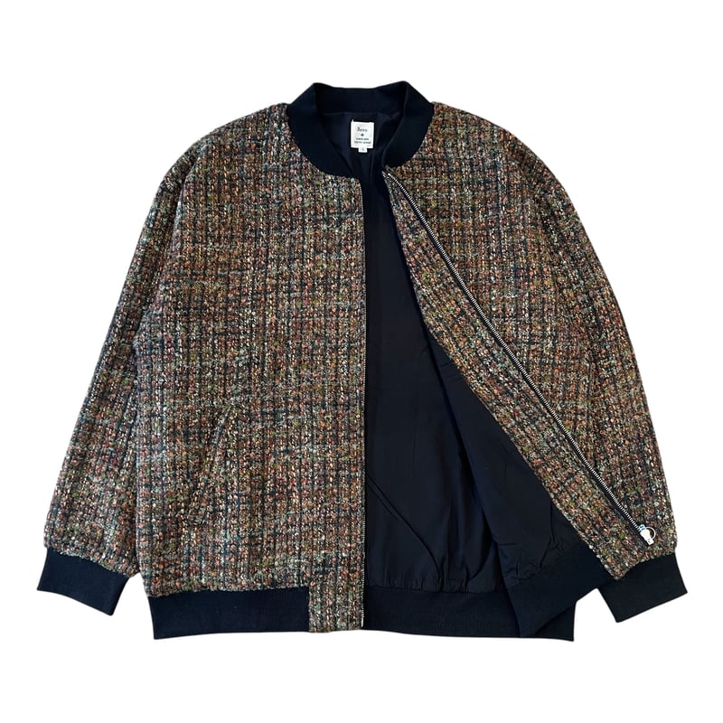 Revo.】MIX TWEED ZIP UP BLOUSON | OVER THE DAY  