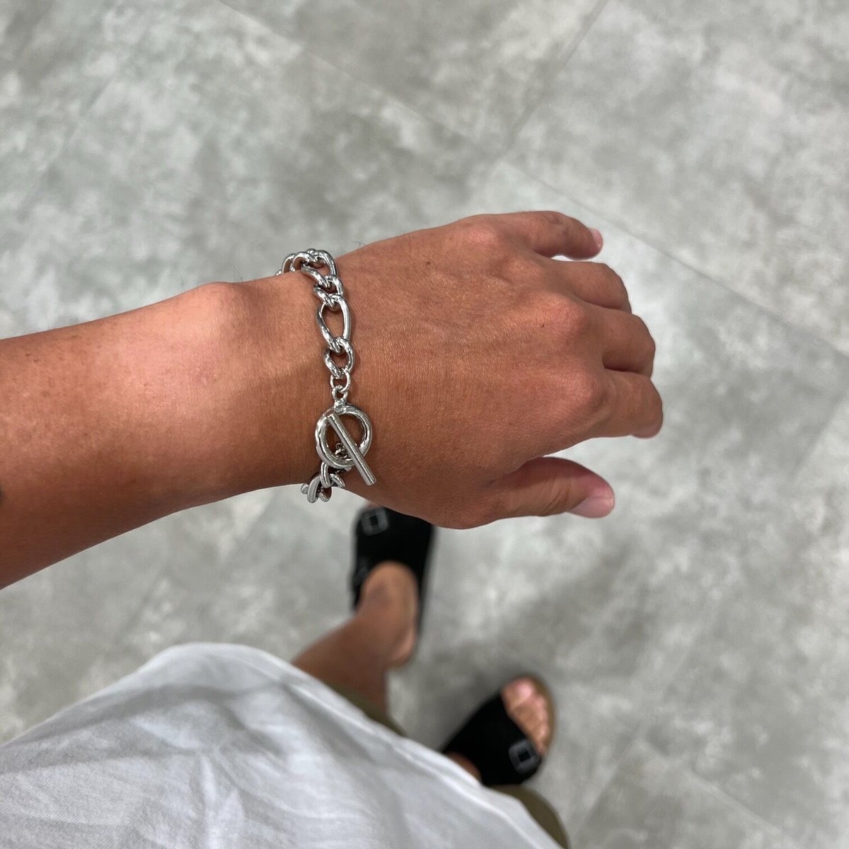 O.T.D.T】オーバルBIGチェーン真鍮ブレスレット Made in JAPAN | OV