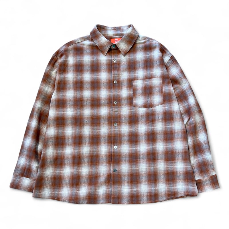 トップス BAYLEAF OMBRE CHECK SHIRTS BAYLEAF OMBRE CHECK SHIRTS