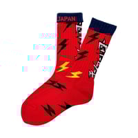 【ching&co.】"カミナリ" SOCKS / RED