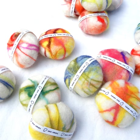 丸型　フェルトSOAP ユーカリ・レモングラスブレンド