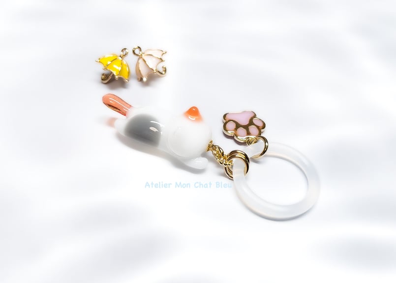 ねこのアンブレラマーカー ミケ | Atelier Mon Chat Bleu