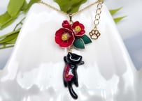 椿追っかけねこのネックレス〈リニューアル版〉