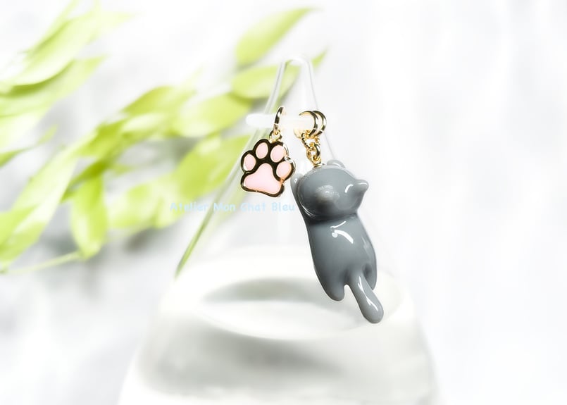 レジン　アンブレラマーカー　チャーム　猫① ec90de874d5252eae03047f3c962f8