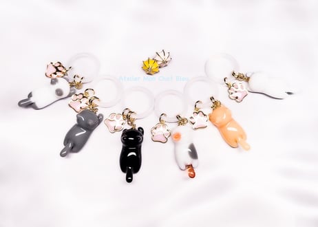 ねこのアンブレラマーカー　白