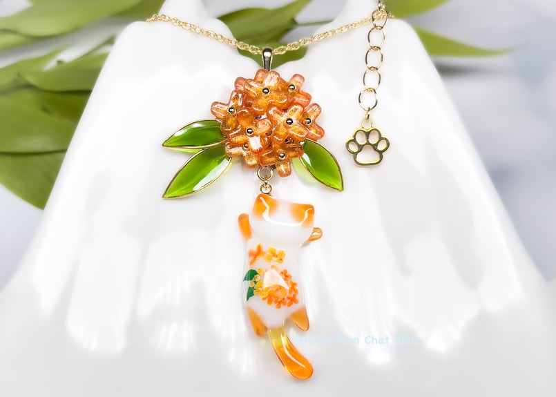 金木犀追っかけねこのネックレス〈リニューアル版〉 | Atelier Mon