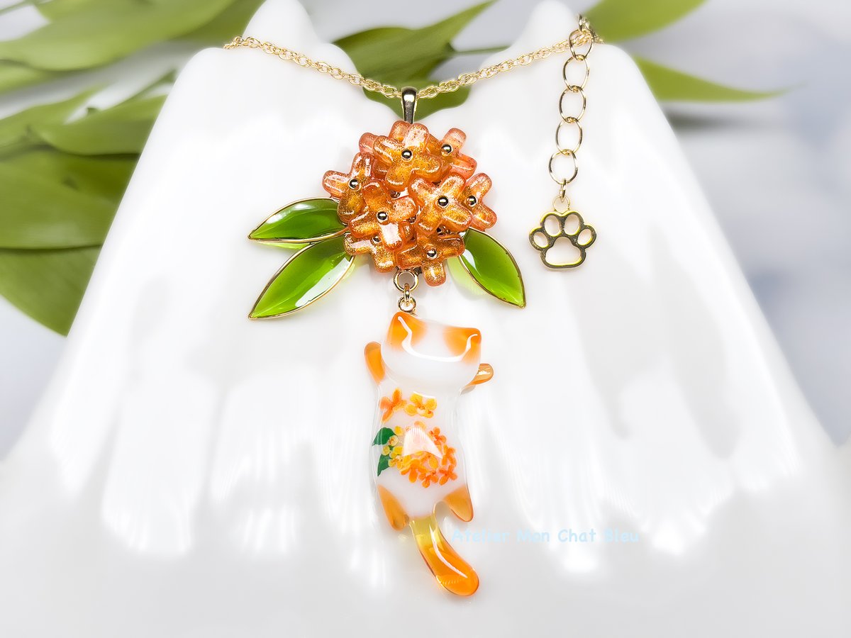 金木犀追っかけねこのネックレス〈リニューアル版〉 | Atelier Mon