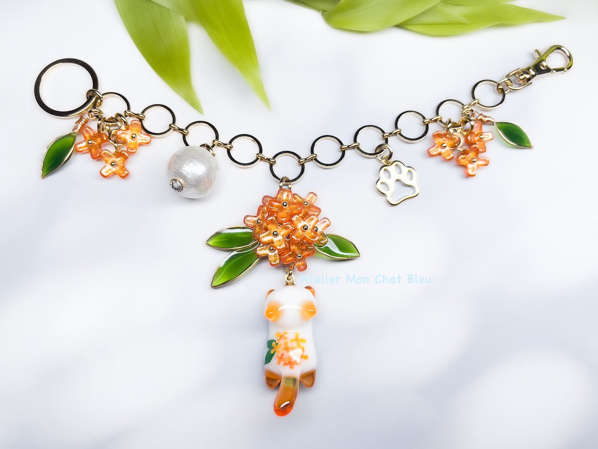 金木犀追っかけねこのバッグチャーム〈リニューアル版〉 | Atelier Mon
