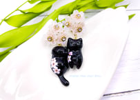 夜桜追っかけねこのピアス