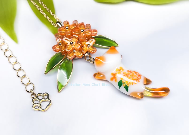金木犀追っかけねこのネックレス〈リニューアル版〉 | Atelier Mon