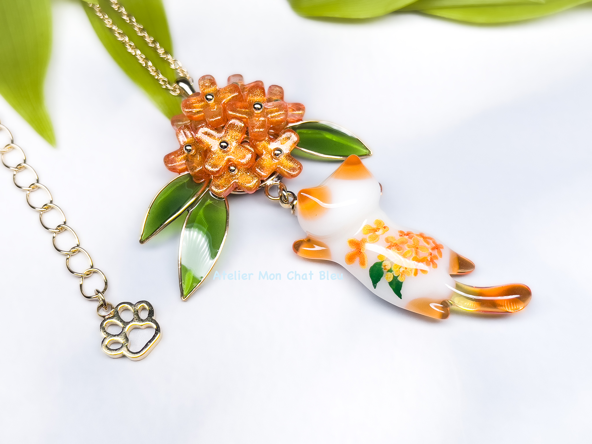 金木犀追っかけねこのネックレス〈リニューアル版〉 | Atelier Mon