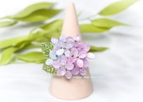 【在庫限り】紫陽花のリング　ピンク×ブルー