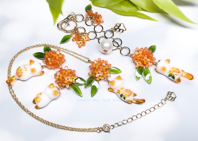 金木犀追っかけねこのネックレス〈リニューアル版〉 | Atelier Mon