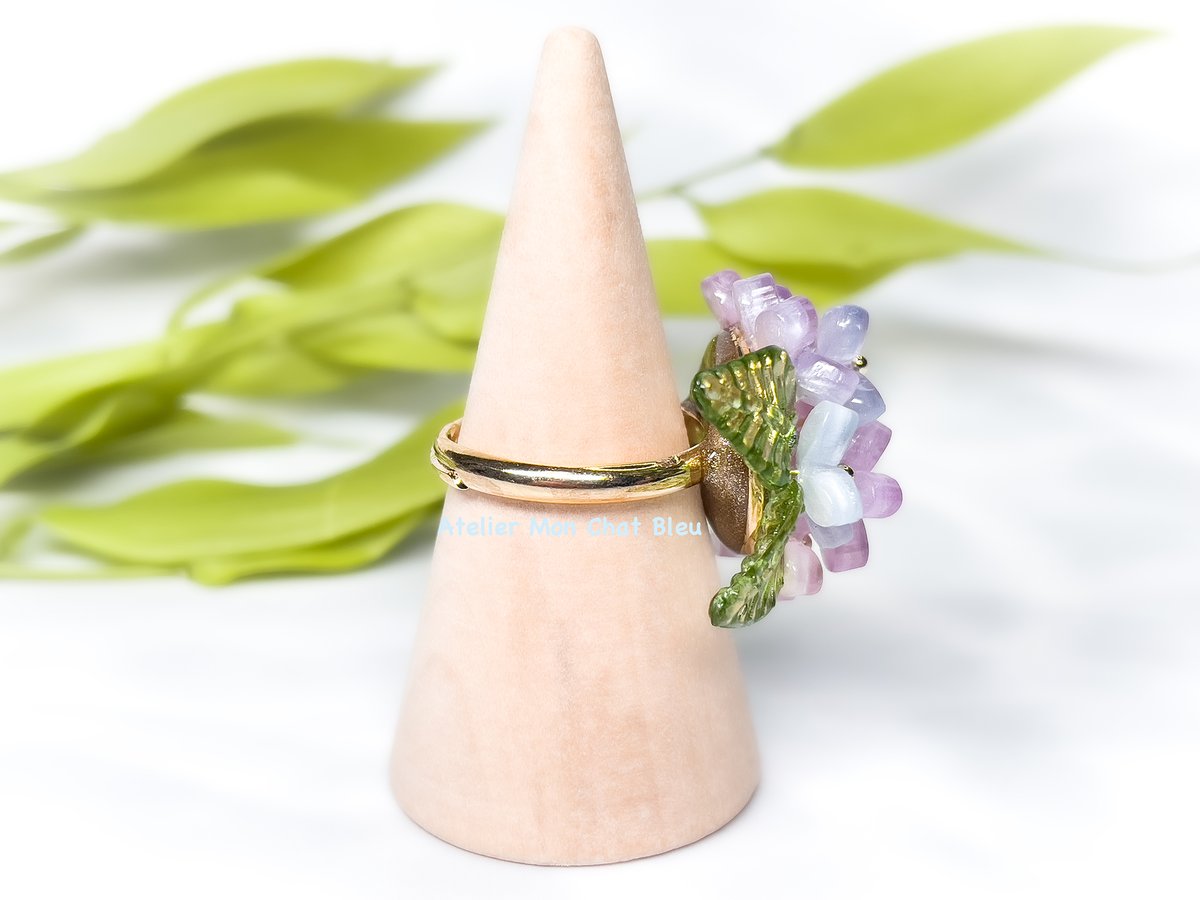 「La Lueur de l'Aube」『アジサイモチーフ リング 』 La Lueur de l´Aube」『アジサイモチーフ リング 』