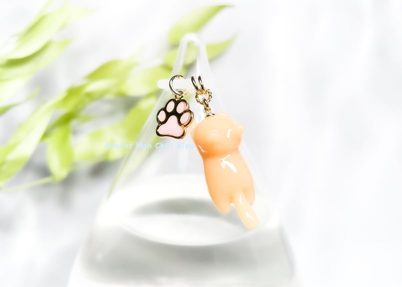 ねこのアンブレラマーカー オレンジ | Atelier Mon Chat Bleu