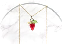 いちごと花のネックレス〈リニューアル版〉