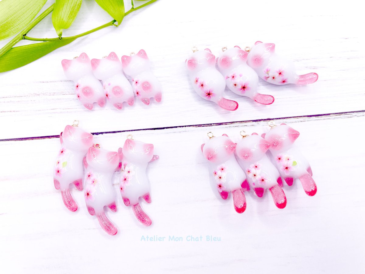 桜追っかけねこのバッグチャーム〈リニューアル版〉 | Atelier Mon