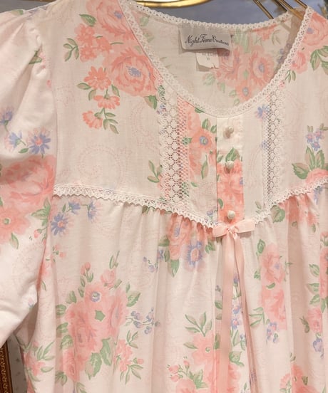 80s vintage floral puff sleeve dress