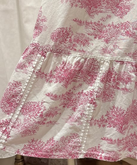 Toile de Jouy sleeve dress