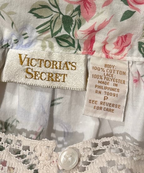 Victoria's secret vintage ribbon bouquet pattern no sleeve dress