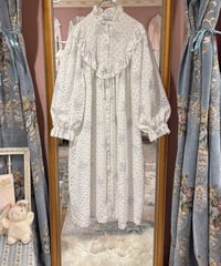 80s vintage pastel flower pattern dress