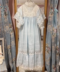 70s vintage crochet lace dress