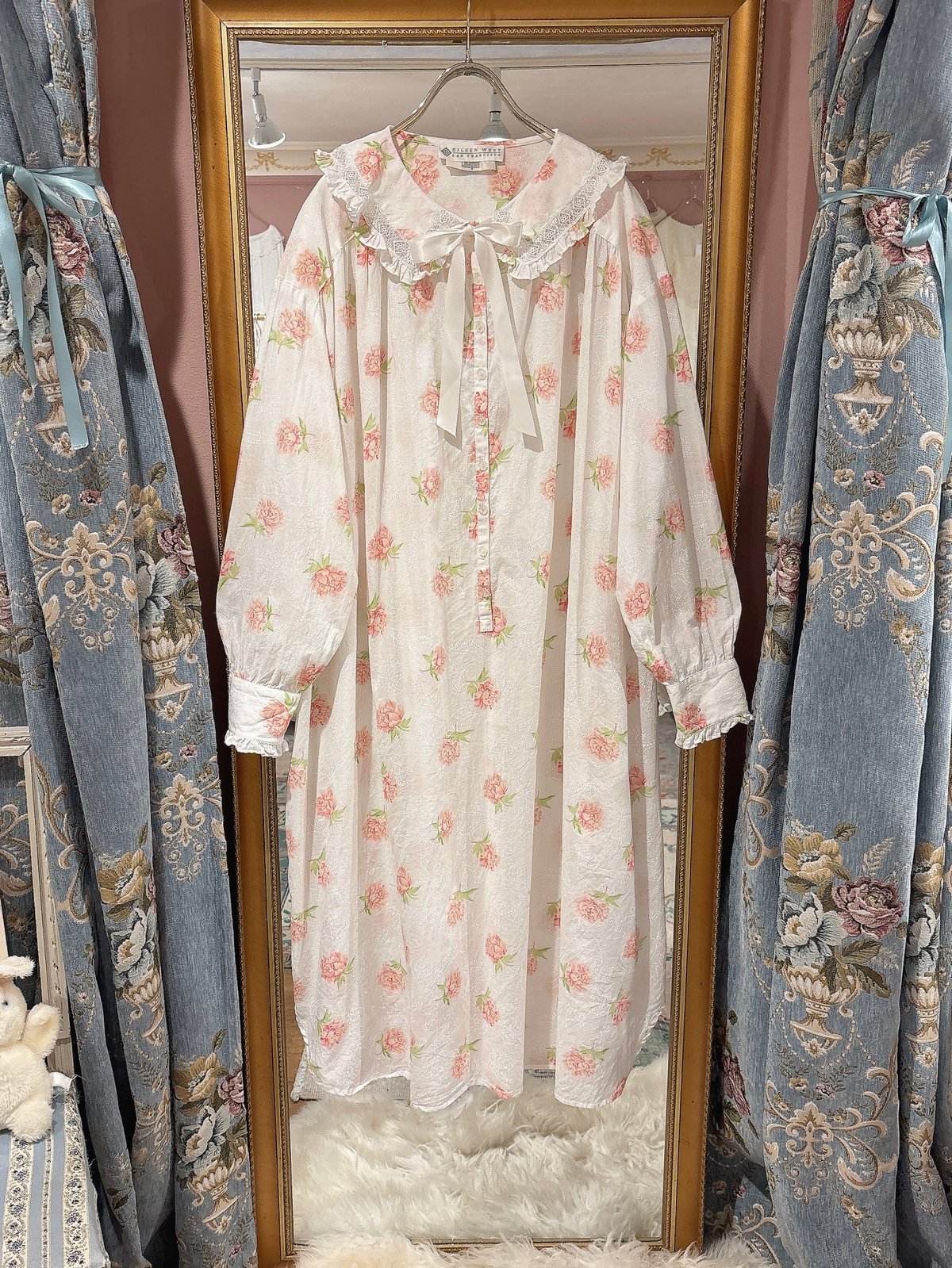 80s vintage flower pattern dress | HARDYS