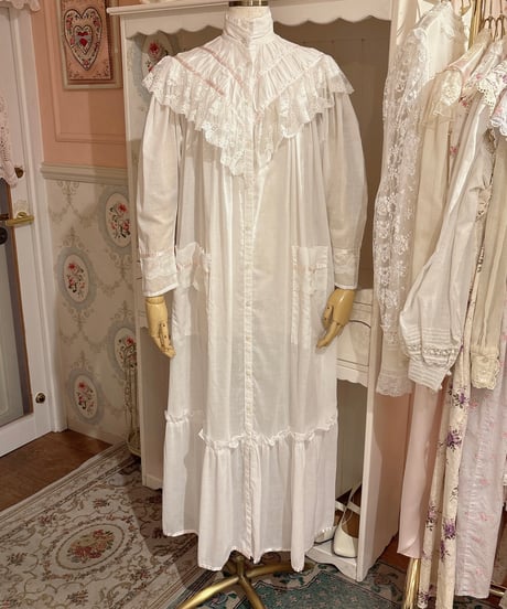 GUNNE SAX vintage satin ribbon×lace dress