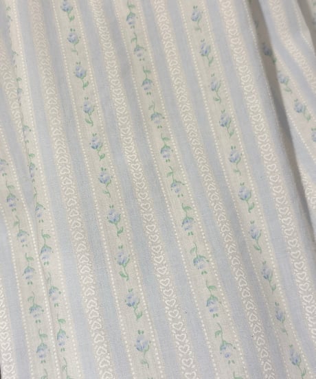 80s vintage flower&heart pattern no sleeve dress