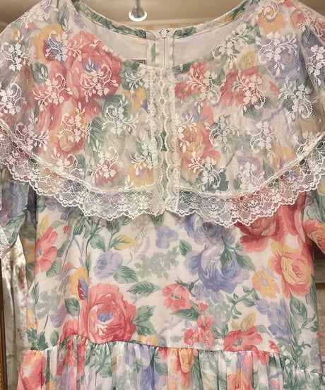 JESSICA McCLINTOCK GUNNE SAX vintage floral dress