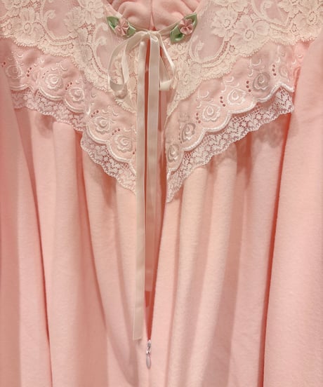 80s vintage flower embroidered lace dress