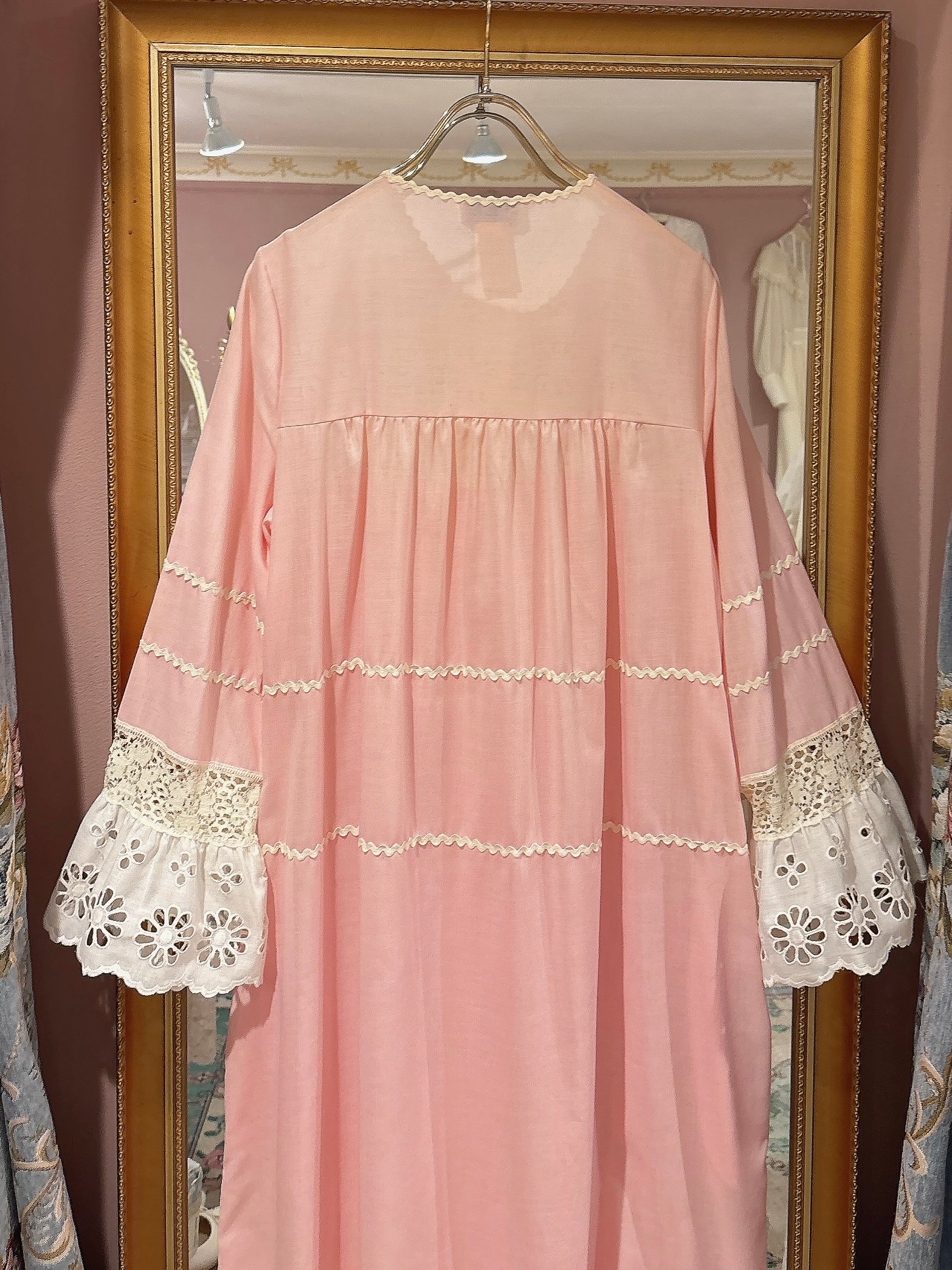 70s vintage flower lace dress | HARDYS