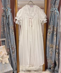 80s vintage rose embroidered gown dress