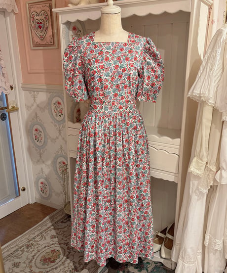Laura Ashley vintage flower pattern dress