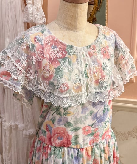 JESSICA McCLINTOCK GUNNE SAX vintage floral dress