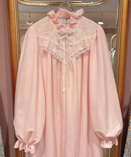 80s vintage flower embroidered lace dress