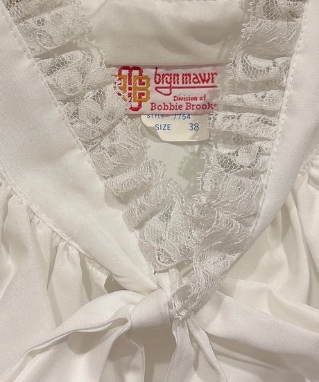 80s vintage lace ruffle collar blouse