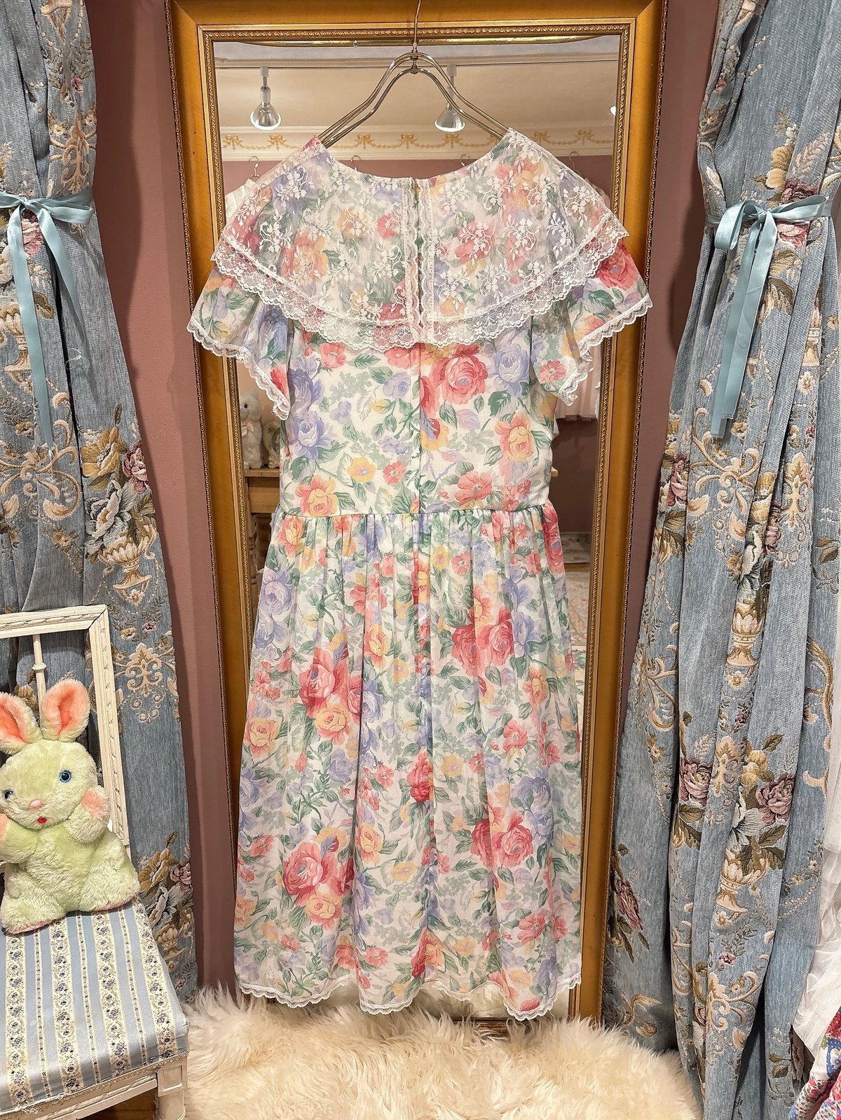 JESSICA McCLINTOCK GUNNE SAX vintage floral dre